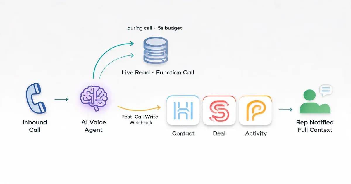 Connecting AI Voice Agents to Your CRM: HubSpot, Salesforce & Pipedrive (With the Webhook Code)