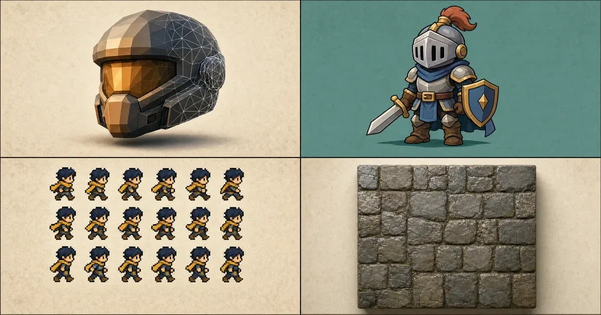7 Best AI Game Asset Generators (2026): We Tested Them Across 3D, 2D & Pixel Art