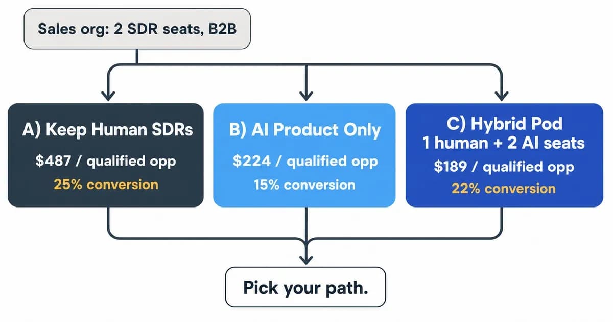 Should You Replace Your SDR With AI? The $224-vs-$487 Decision (2026)