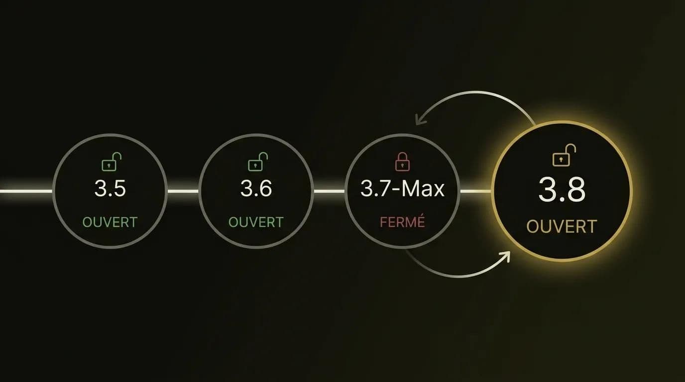 Chronologie de la stratégie open-weight de Qwen montrant le virage fermé de 3.7-Max et le revirement de Qwen3.8
