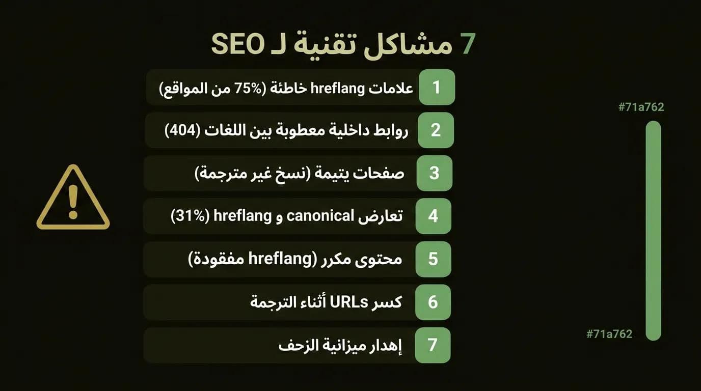 أكبر 7 مشاكل تقنية لـ SEO في المواقع متعددة اللغات كانفوغراف